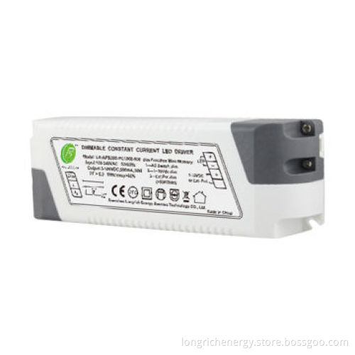 50W/2,100mA LED Transformer, 1 to 10V and Push Button Dimming